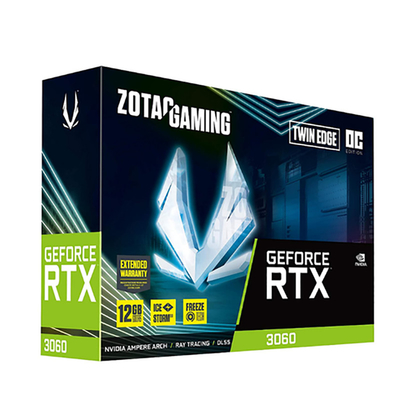 ZOTAC GeForce RTX 3060 ging OC 12G van de het gokkengrafiek van PC van de de kaartsteun rtx3060 gpu12gb koelventilator vooruit